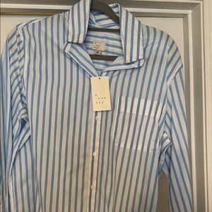 A New Day Blue Striped women’s Shirt